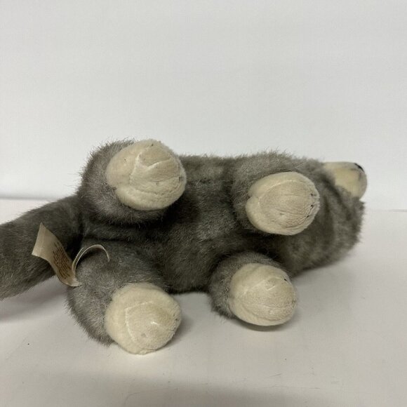 Nat and Jules Wolf Plush Stuffed Toy Wolf Small Animal Demdaco realistic - Picture 3 of 9